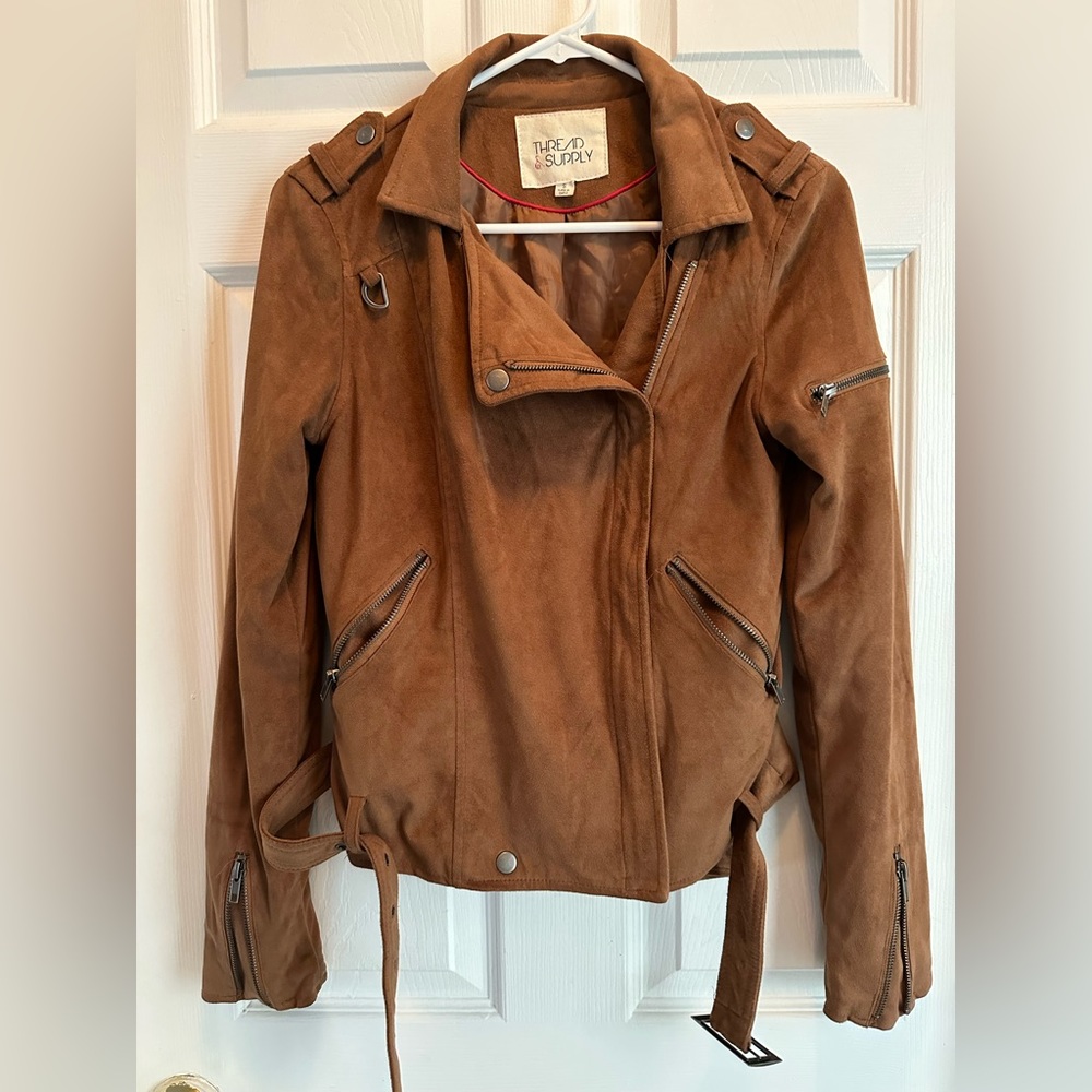 Women’s Suede Moto Jacket